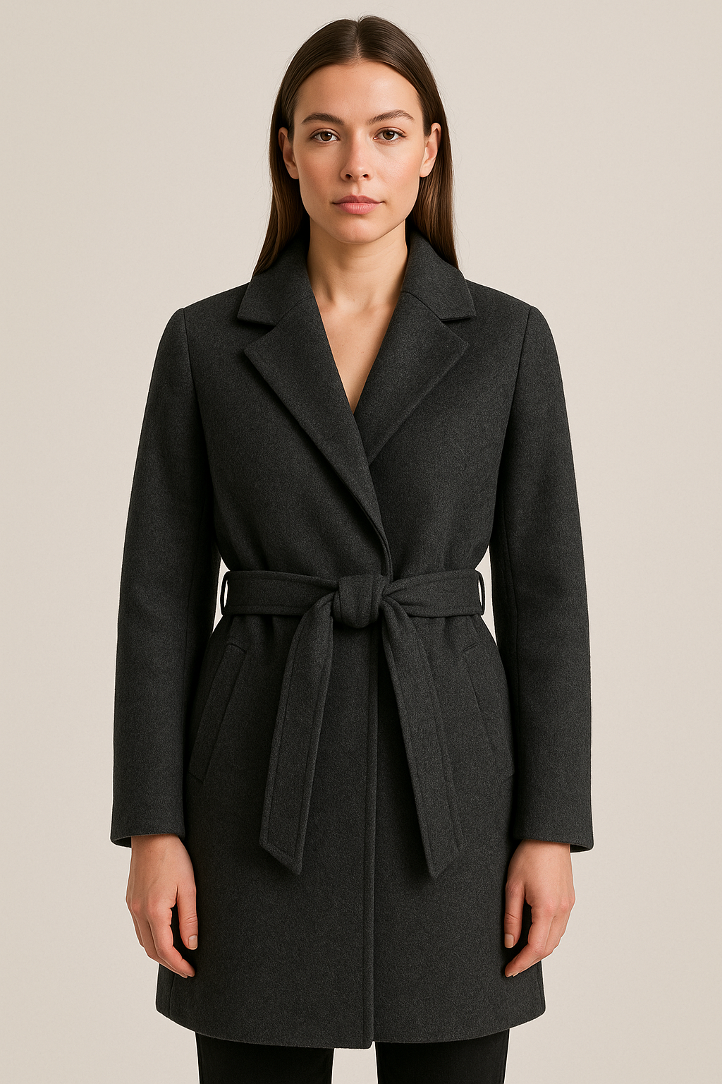 Astrid | Wool-Blend Belted Coat