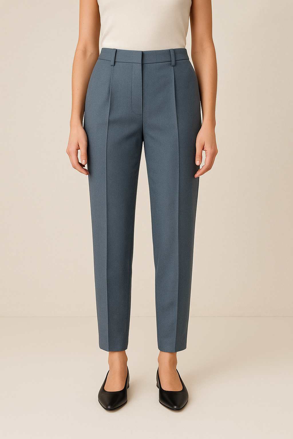 Noelle | Wool Tapered Trouser